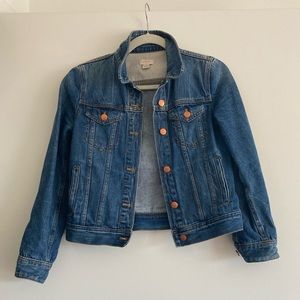 J. Crew Distressed Denim Jean Jacket Size XS